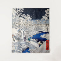 Utagawa Hiroshige - Drum Bridge at Meguro