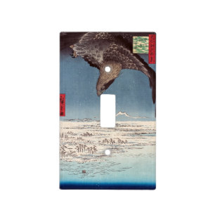 Utagawa Hiroshige - Fukagawa Susaki and Jumantsubo Light Switch Cover