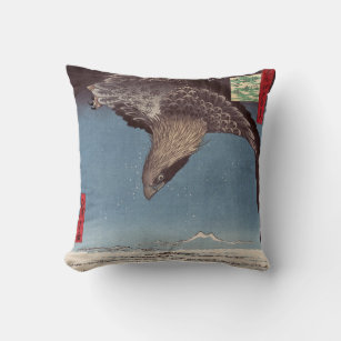 Woodblock Print Decorative Throw Pillows Zazzle