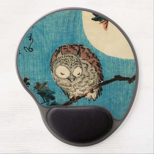 Utagawa Hiroshige _ Horned Owl on Maple Branch Gel Mouse Pad