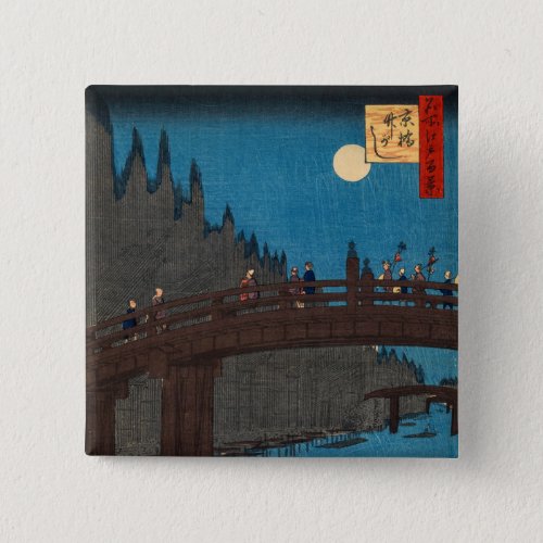 Utagawa Hiroshige _ Kyoto Bridge by Moonlight Button