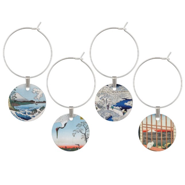 Utagawa Hiroshige - Masterpieces Selection Wine Charm (Staggered)