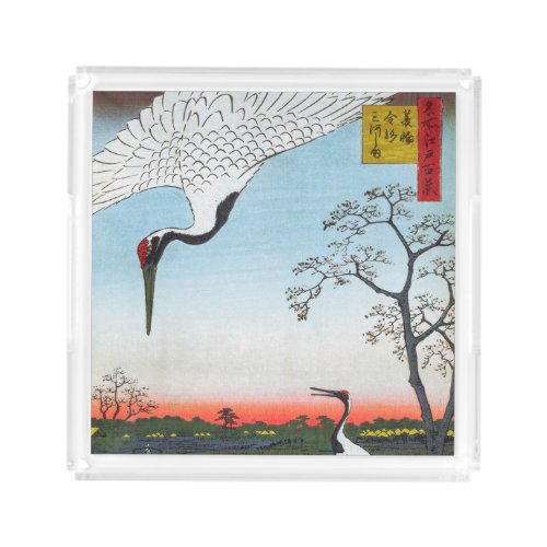 Utagawa Hiroshige _ Minowa Kanasugi Mikawashima Acrylic Tray