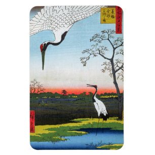 Utagawa Hiroshige - Minowa, Kanasugi, Mikawashima Magnet