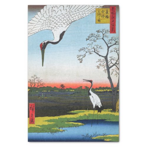 Utagawa Hiroshige _ Minowa Kanasugi Mikawashima Tissue Paper