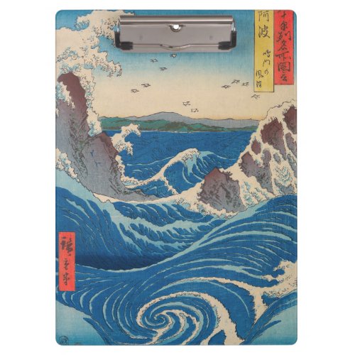 Utagawa Hiroshige _ Naruto Whirlpool Awa Province Clipboard