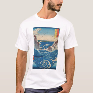 Utagawa Hiroshige - Naruto Whirlpool, Awa Province T-Shirt