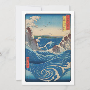 Utagawa Hiroshige - Naruto Whirlpool, Awa Province Thank You Card