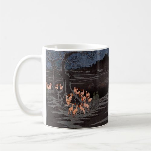 Utagawa Hiroshige _ New Years Eve Foxfires Coffee Mug