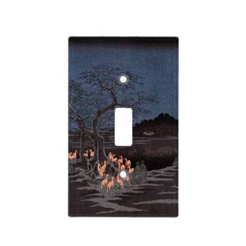 Utagawa Hiroshige _ New Years Eve Foxfires Light Switch Cover