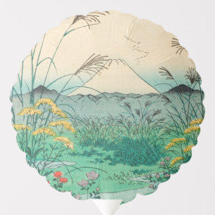 Utagawa Hiroshige - Otsuki Plain in Kai Province Balloon