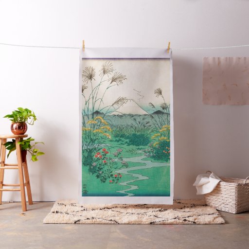 Utagawa Hiroshige - Otsuki Plain in Kai Province Fabric