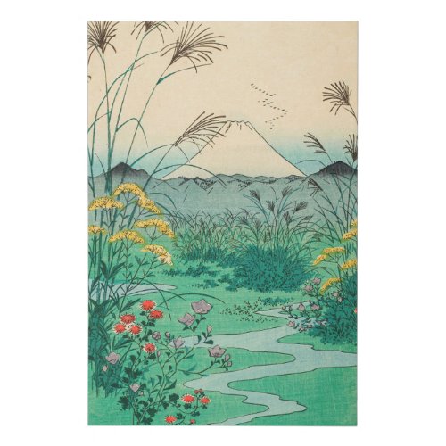 Utagawa Hiroshige _ Otsuki Plain in Kai Province Faux Canvas Print