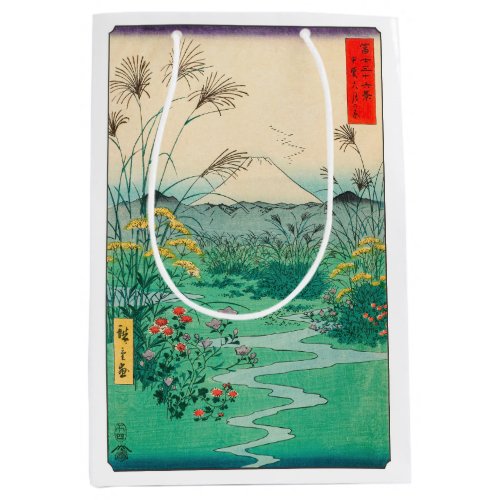 Utagawa Hiroshige _ Otsuki Plain in Kai Province Medium Gift Bag