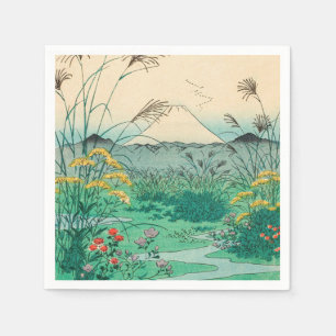 Utagawa Hiroshige - Otsuki Plain in Kai Province Napkins