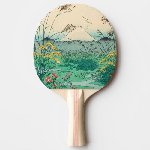 Utagawa Hiroshige _ Otsuki Plain in Kai Province Ping Pong Paddle