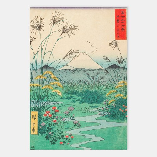 Utagawa Hiroshige _ Otsuki Plain in Kai Province Wrapping Paper Sheets
