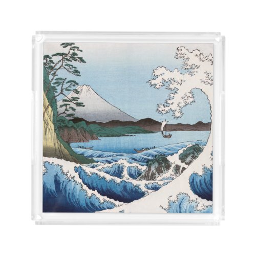 Utagawa Hiroshige _ Sea off Satta Suruga Province Acrylic Tray