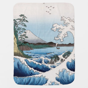 Utagawa Hiroshige - Sea off Satta, Suruga Province Baby Blanket