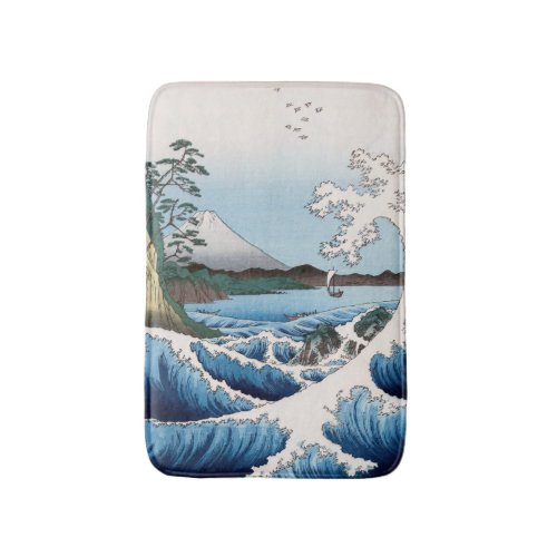 Utagawa Hiroshige _ Sea off Satta Suruga Province Bath Mat