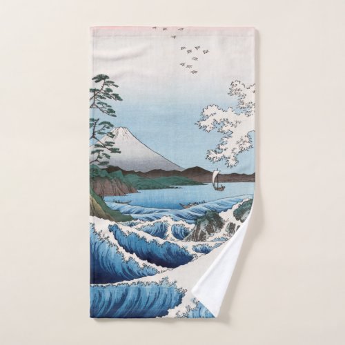 Utagawa Hiroshige _ Sea off Satta Suruga Province Bath Towel Set