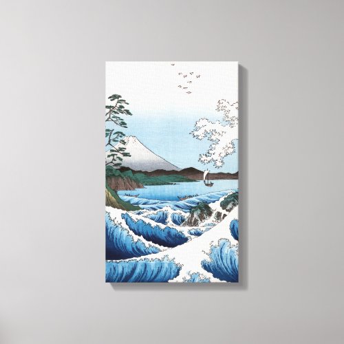 Utagawa Hiroshige _ Sea off Satta Suruga Province Canvas Print