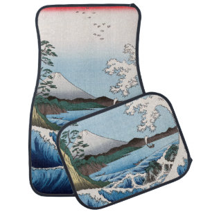 Utagawa Hiroshige - Sea off Satta, Suruga Province Car Floor Mat
