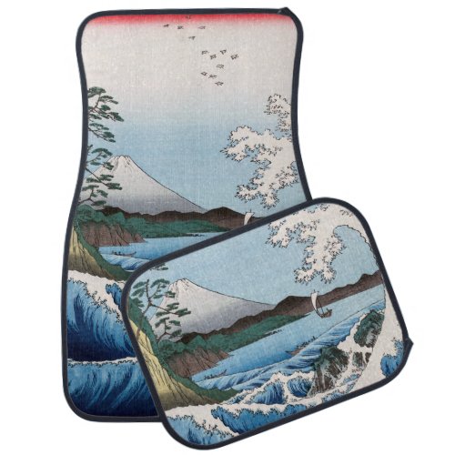 Utagawa Hiroshige _ Sea off Satta Suruga Province Car Floor Mat