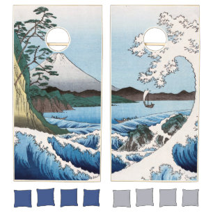 Utagawa Hiroshige - Sea off Satta, Suruga Province Cornhole Set