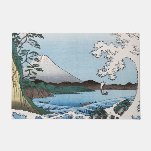 Utagawa Hiroshige _ Sea off Satta Suruga Province Doormat