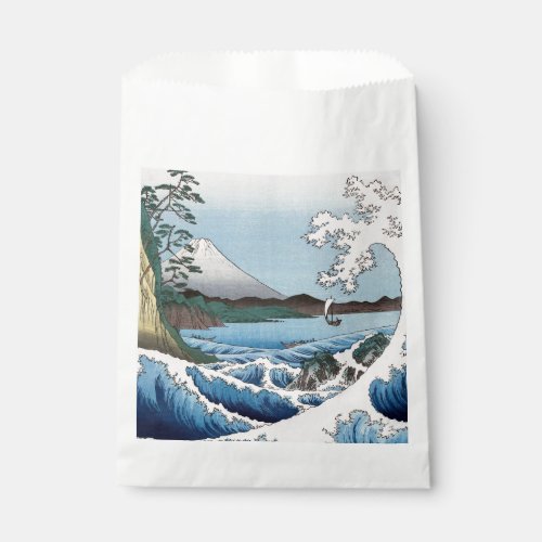 Utagawa Hiroshige _ Sea off Satta Suruga Province Favor Bag
