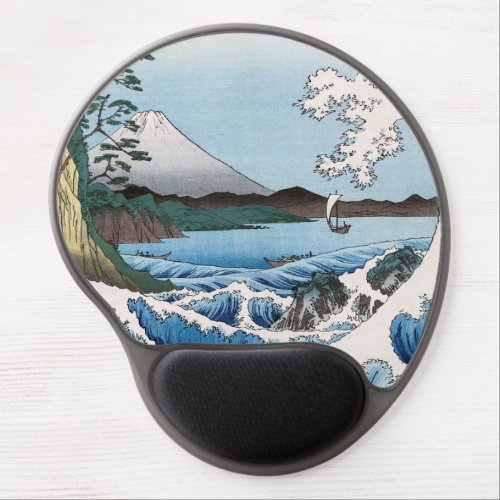 Utagawa Hiroshige _ Sea off Satta Suruga Province Gel Mouse Pad