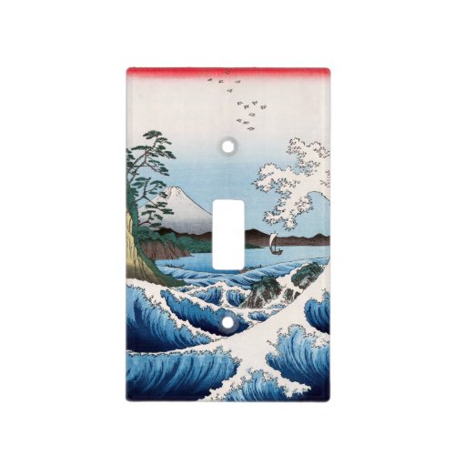 Utagawa Hiroshige _ Sea off Satta Suruga Province Light Switch Cover
