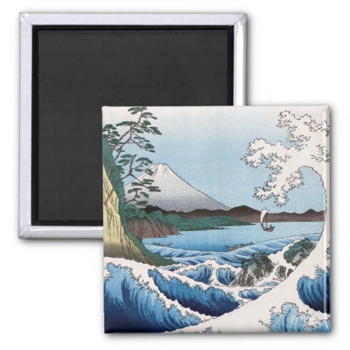 Utagawa Hiroshige _ Sea off Satta Suruga Province Magnet