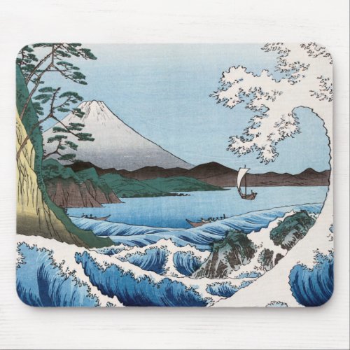 Utagawa Hiroshige _ Sea off Satta Suruga Province Mouse Pad