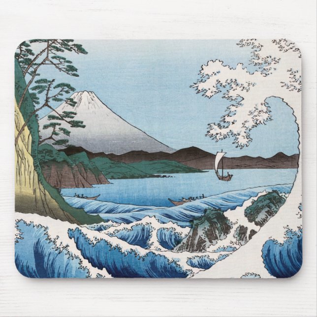 Utagawa Hiroshige - Sea off Satta, Suruga Province Mouse Pad (Front)