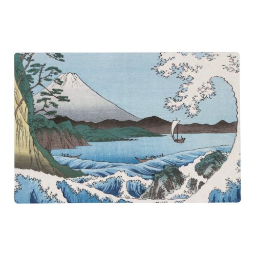 Utagawa Hiroshige _ Sea off Satta Suruga Province Placemat