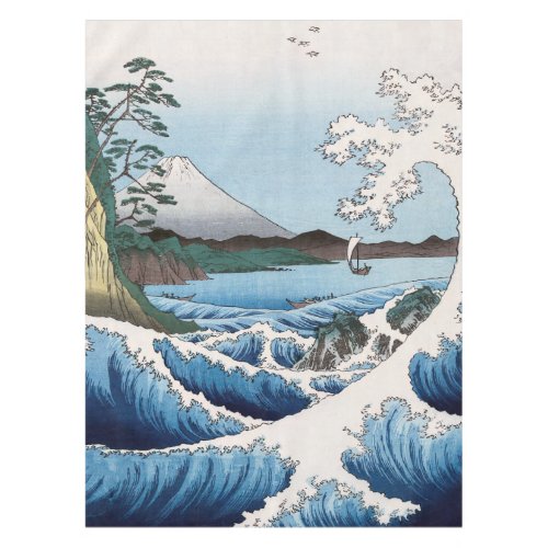 Utagawa Hiroshige _ Sea off Satta Suruga Province Tablecloth