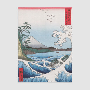 Utagawa Hiroshige - Sea off Satta, Suruga Province Tissue Paper