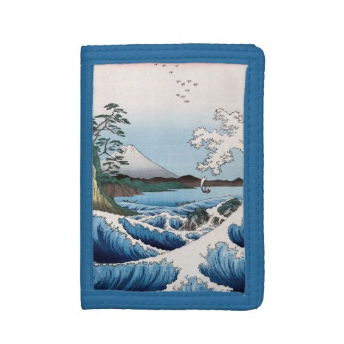 Utagawa Hiroshige _ Sea off Satta Suruga Province Trifold Wallet