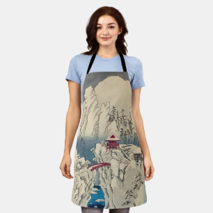 Utagawa Hiroshige - Snow on Mount Haruna Apron