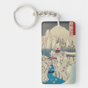 Utagawa Hiroshige - Snow on Mount Haruna Keychain