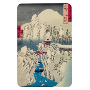 Utagawa Hiroshige - Snow on Mount Haruna Magnet