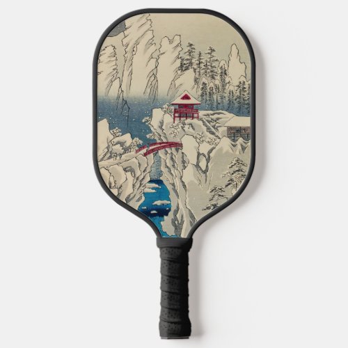 Utagawa Hiroshige _ Snow on Mount Haruna Pickleball Paddle