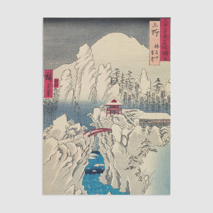 Utagawa Hiroshige - Snow on Mount Haruna Tissue Paper