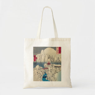 Utagawa Hiroshige - Snow on Mount Haruna Tote Bag