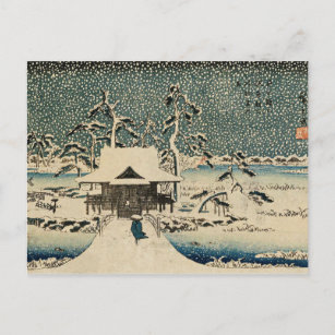 Utagawa Hiroshige-Snow Scene Postcard