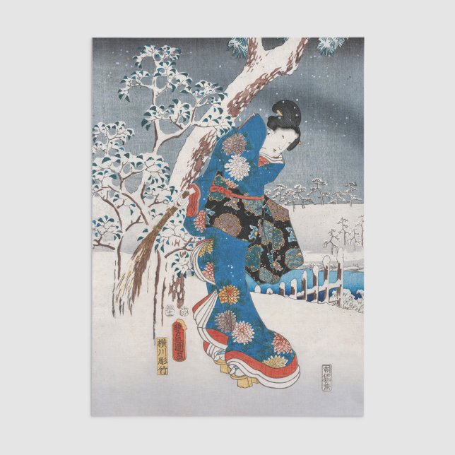 Utagawa Hiroshige - Tale of Genji, Elegant Woman Tissue Paper (Creator Uploaded)