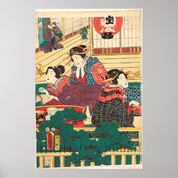 Utagawa Kunisada Poster by vaughnsuzette at Zazzle