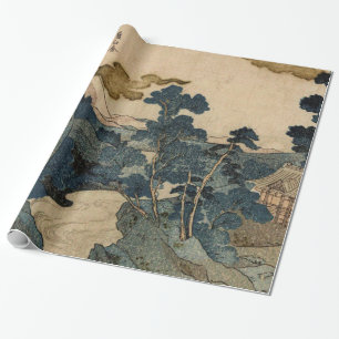 Utagawa Kuniyoshi - An Evening View of Fuji Wrapping Paper